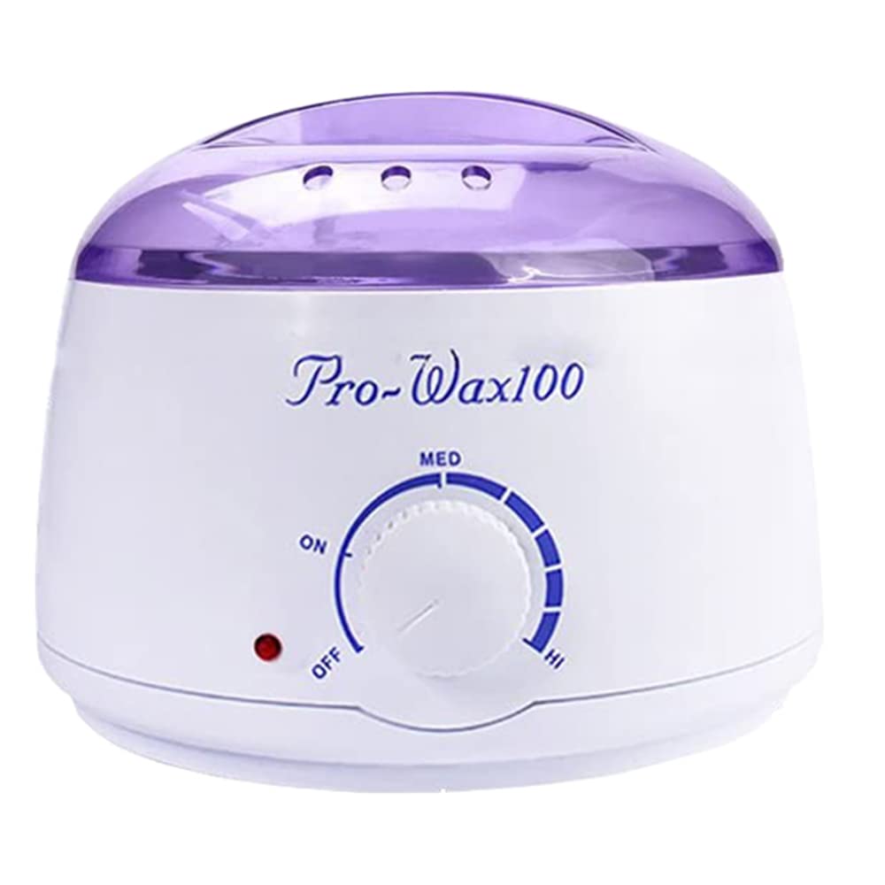 Waxing Kit, LOVNOV Wax Warmer Hair Removal for Women Men with 2 Hard Wax Beans for Hair, Eyebrow, Facial, Bikini, Brazilian, Full Body Painless Waxing at Home