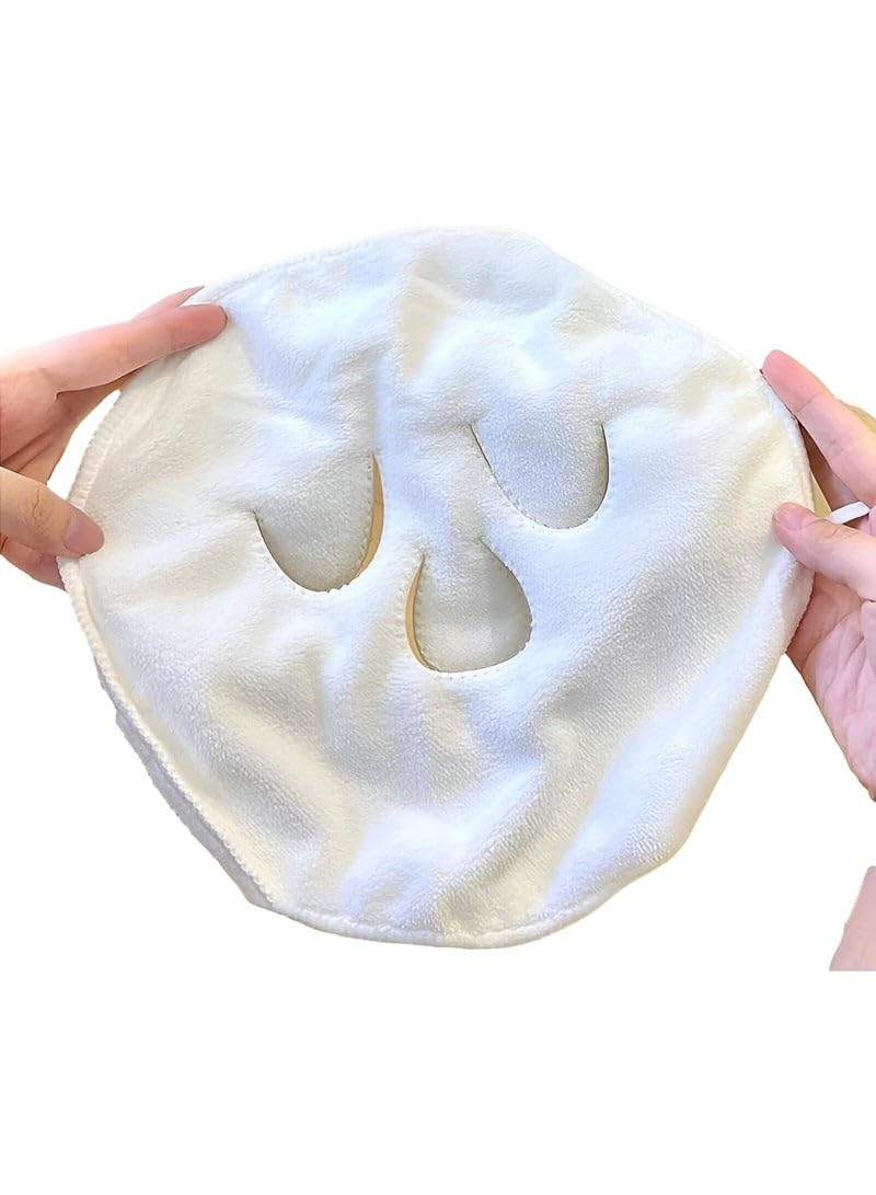 2pcs Facial Towel Masks for Hot Compress, Reusable Towels for Hot and Cold Skin Care, Hydrating Face Steamer Towel, Beauty Towels for Home and Salon Use.