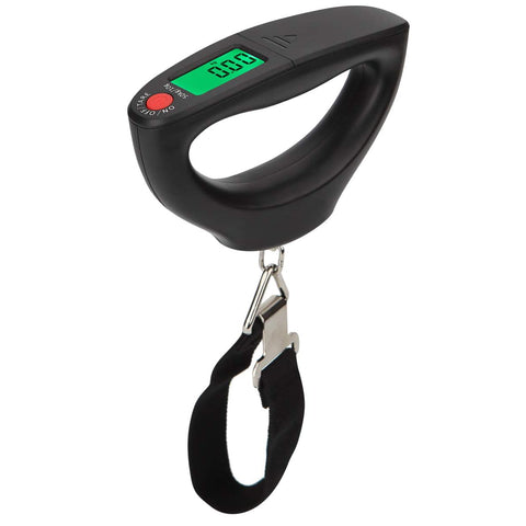 110lb/50kg Portable Digital Hanging Luggage Weight Scale, Postal Scales with Data Lock and Auto Off (Black)