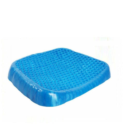 Silicone Seat - Durable black silicone seat cushion with ergonomic contouring, provides excellent support for tailbone and hips, ensuring comfort during work, driving, or gaming sessions.
