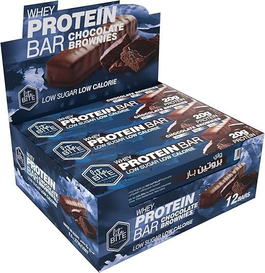 Lite Bite 30% Whey Protein Bar - Chocolate Brownies - Box of 12 x 70g