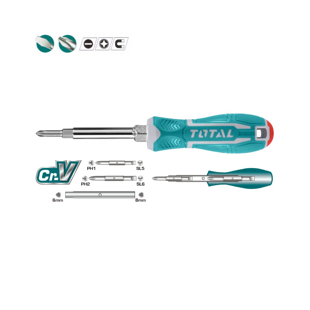 Generic Rubber Hand Screwdriver Multiple Use 6x1 Set THT2506076