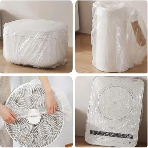 10 pcs Kitchen Appliance Covers Thick Clear Dust Cover Keeping Fresh Seal Bowl Stretchy Kitchen Cookware Small Appliance Toaster, Microwave, Blenders and Kettels