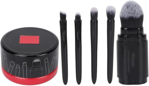 MAGIC BOX BRUSH - travel Makeup Brushes, Professional Nylon Bristles Portable 5pcs Makeup Brush Set With Box For Daily Makeup
