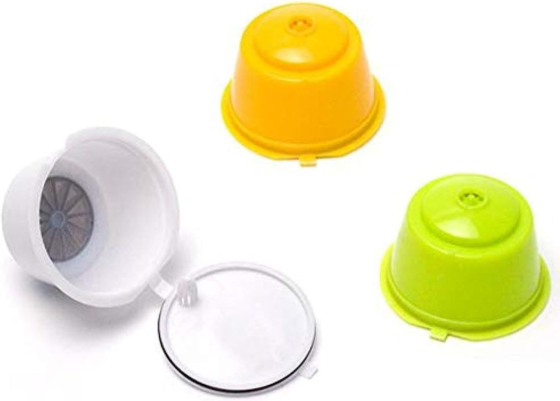 MySouq.Store 3 PCS+Brush +Spoon Reusable Refillable Coffee Capsule Pods For Dolce Gusto cafe Makers