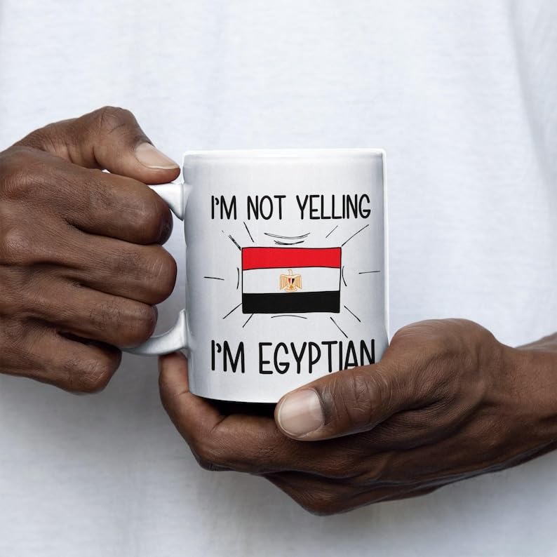 Egyptian Coffee Mug, Egyptian Flag Egypt Souvenir