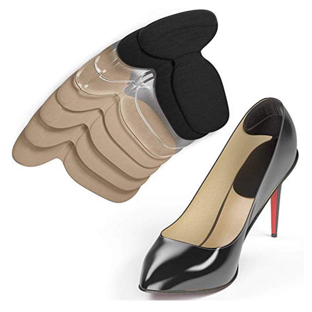 Heel Cushion Inserts Gel High Heel Pads Grips Liners Shoe Pads for Shoes Too Big 4 Pairs