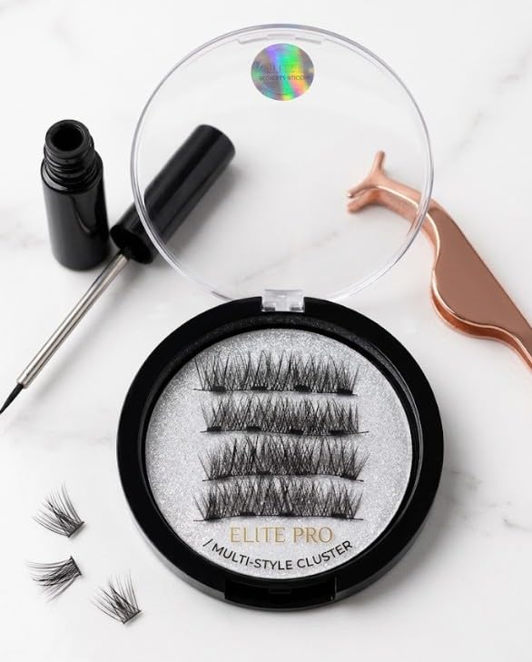 Magnetic Eyelashes, Double Sided Magnetic Eyelashes Reusable Lashes Self Adhesive Waterproof (N1)