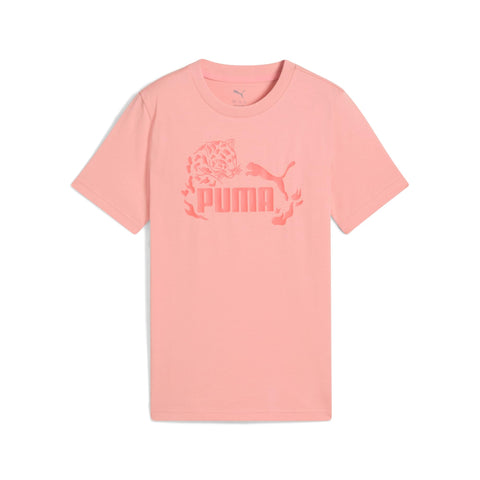 PUMA Girls FLAMING LOVE Graphic Tee G Pink Fruit Ss T.Shirt (pack of 1)