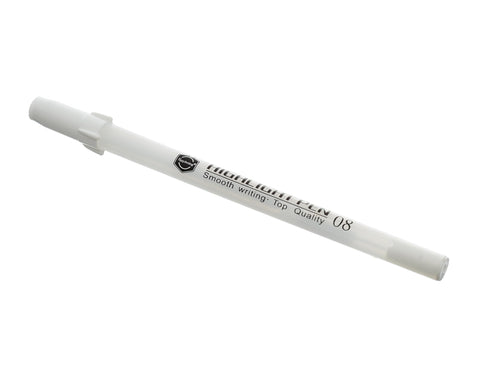 Keep Smiling E0340-12 High Quality Highlighter Gel Pen White ink pens 0.8mm Pack of 1 Pens For Drawing in black Paper - White