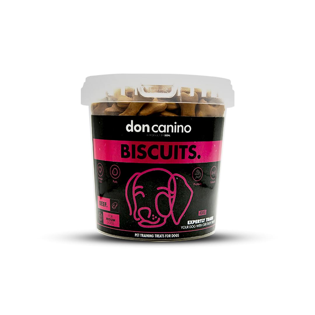 Don canino Training Biscuit Treats for Dogs Large Beef 400 Gram