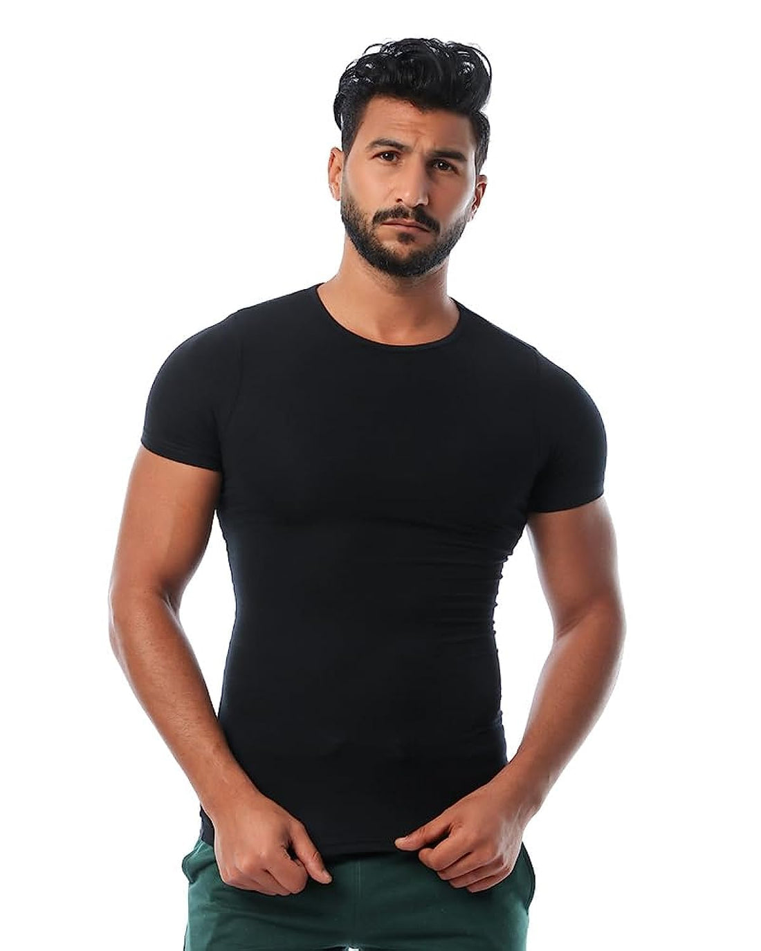 Round Neck T-shirt - Black
