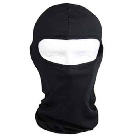DOWIN Cycling lycra Balaclava Full Face Mask For Sun UV Protection -BLACK