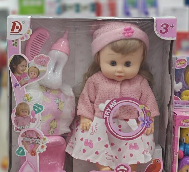 Amazing Doll Large size with lots of accessories makes sounds And drinks With lots of accessories