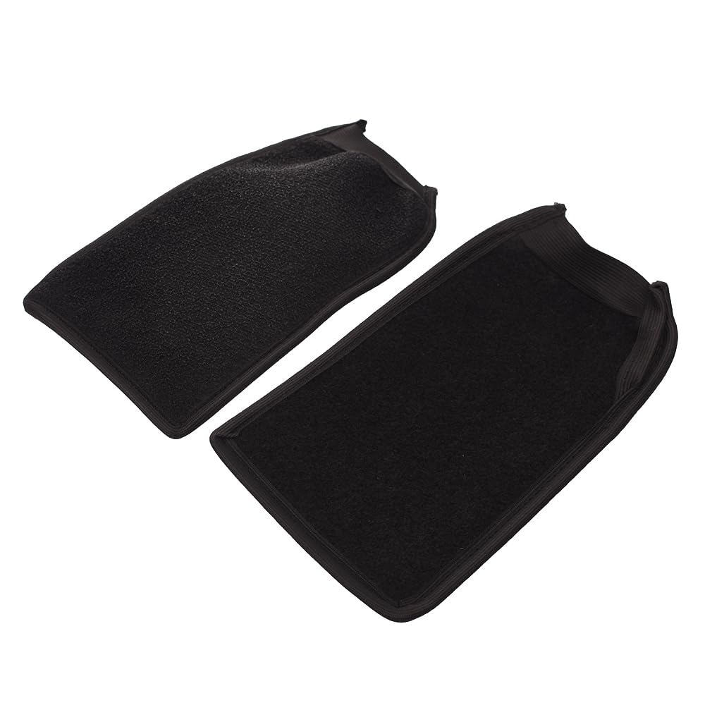 G-Beauty Moroccan Bath Body Exfoliating Loofah For Removing Dead Skin Set Of 2 Piees - Black