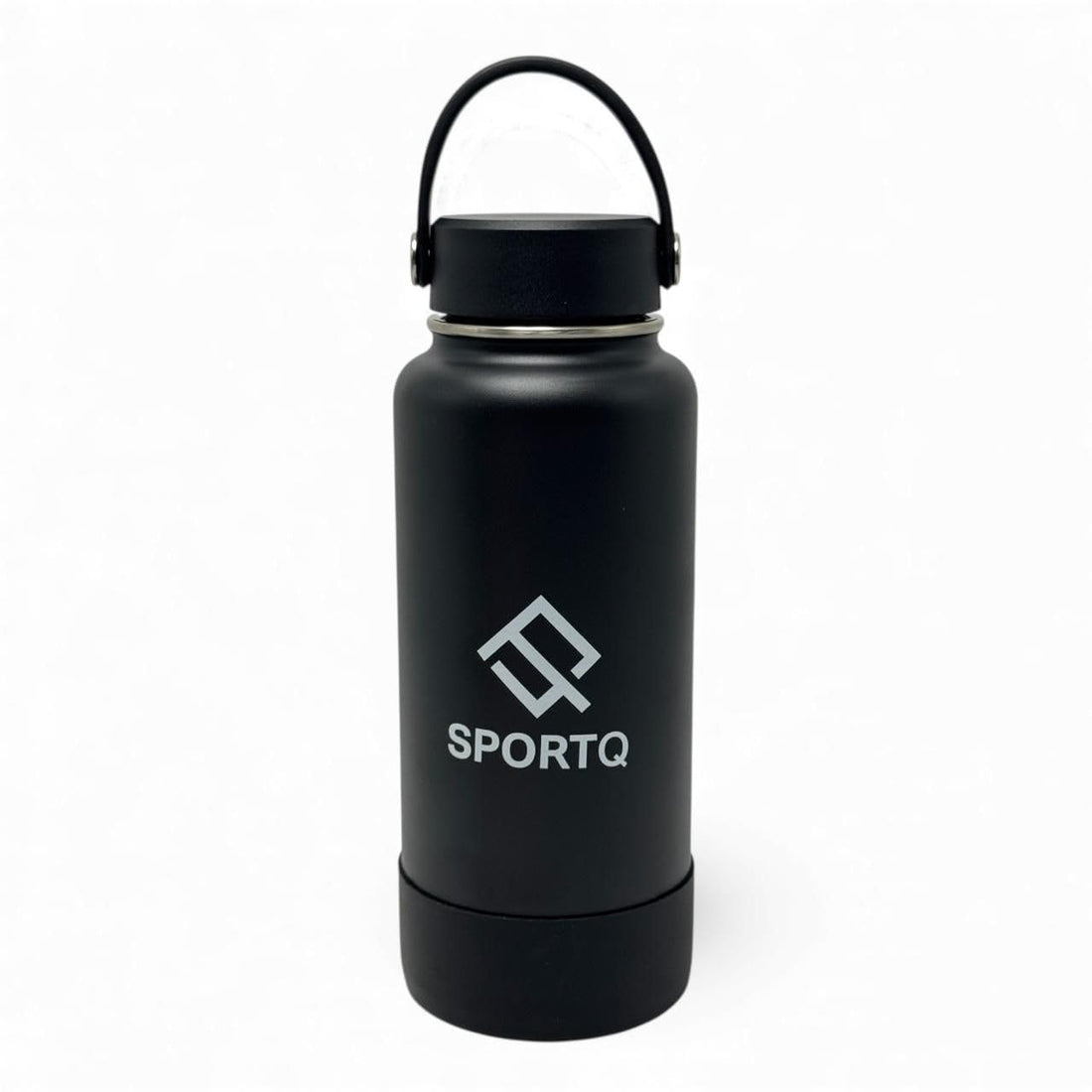 SportQThermal Water Bottle 1000ml SUS304 Stainless Steel – 6 Hours Hot & 12 Hours Cold – Leakproof Water Bottle with Strong Handle – Suitable for Gym, Trips, School (SetGo Bottle)