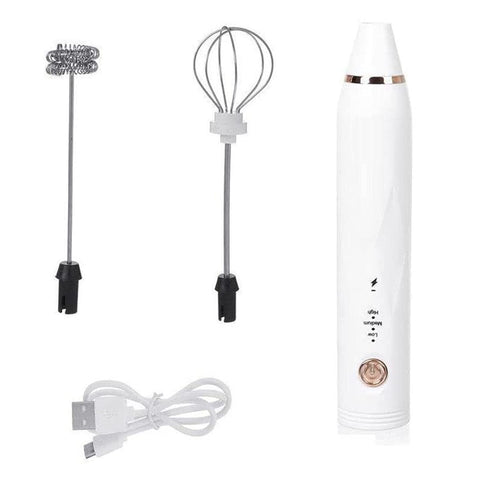 USB Hand Stick Mixer & Egg Beater -White (LB-201A)