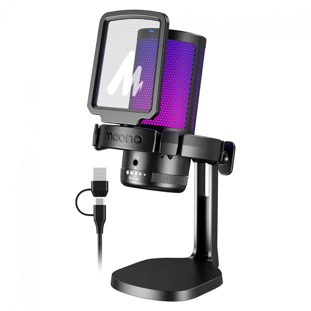 Maono DGM20 USB Microphone Black