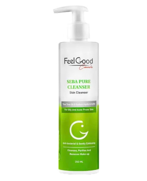 Seba Pure Cleanser, Skin Cleanser with Tea Tree Oil & Sodium Hyaluronate, for Oily and Acne Prone Skin, 250ml