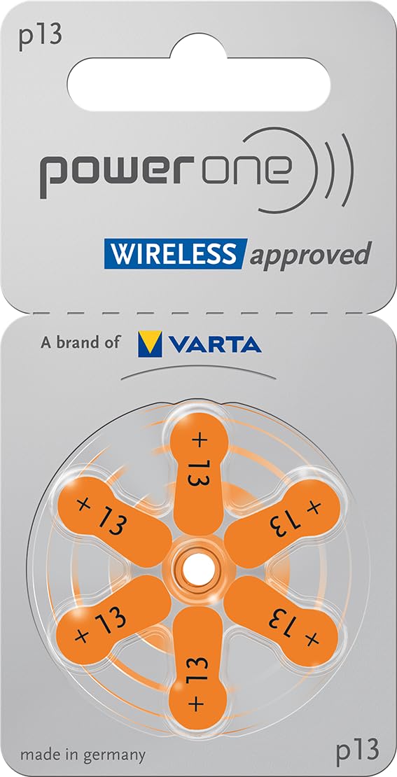 Power One Battery For Hearing Aids - P13