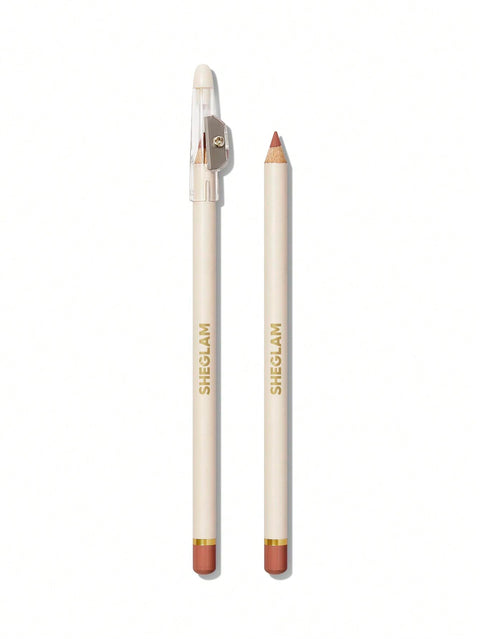 SHEGLAM Lip Facts Lip Liner Highly-Pigmented Pencil For Shaping & Sculpting Lips Long-Lasting Creamy Make Up-Brazen