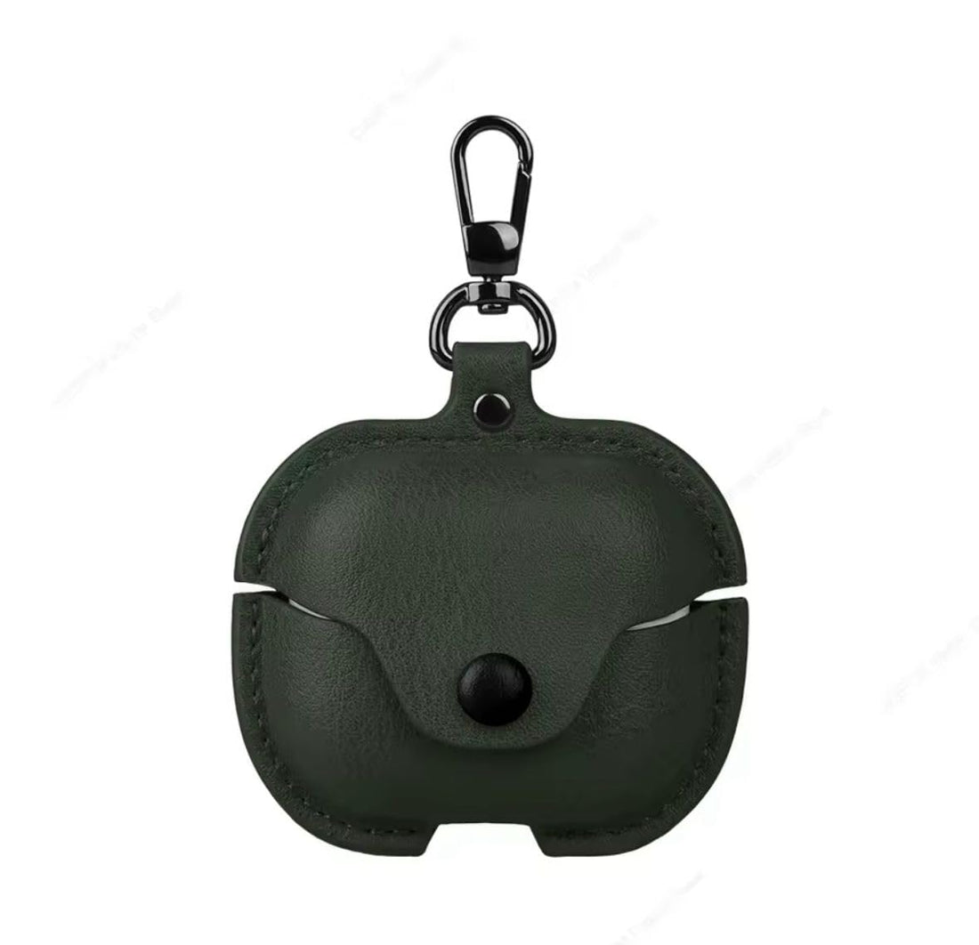 Fekra Retro Leather Case for Samsung Galaxy Buds 3 Pro & Samsung Galaxy Buds 3 – Protective Cover with Keychain, Wireless Charging Support, Shockproof Stylish Headphone Case