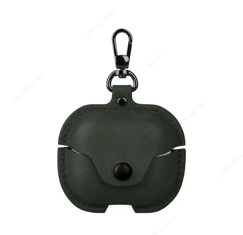 Fekra Retro Leather Case for Samsung Galaxy Buds 3 Pro & Samsung Galaxy Buds 3 – Protective Cover with Keychain, Wireless Charging Support, Shockproof Stylish Headphone Case