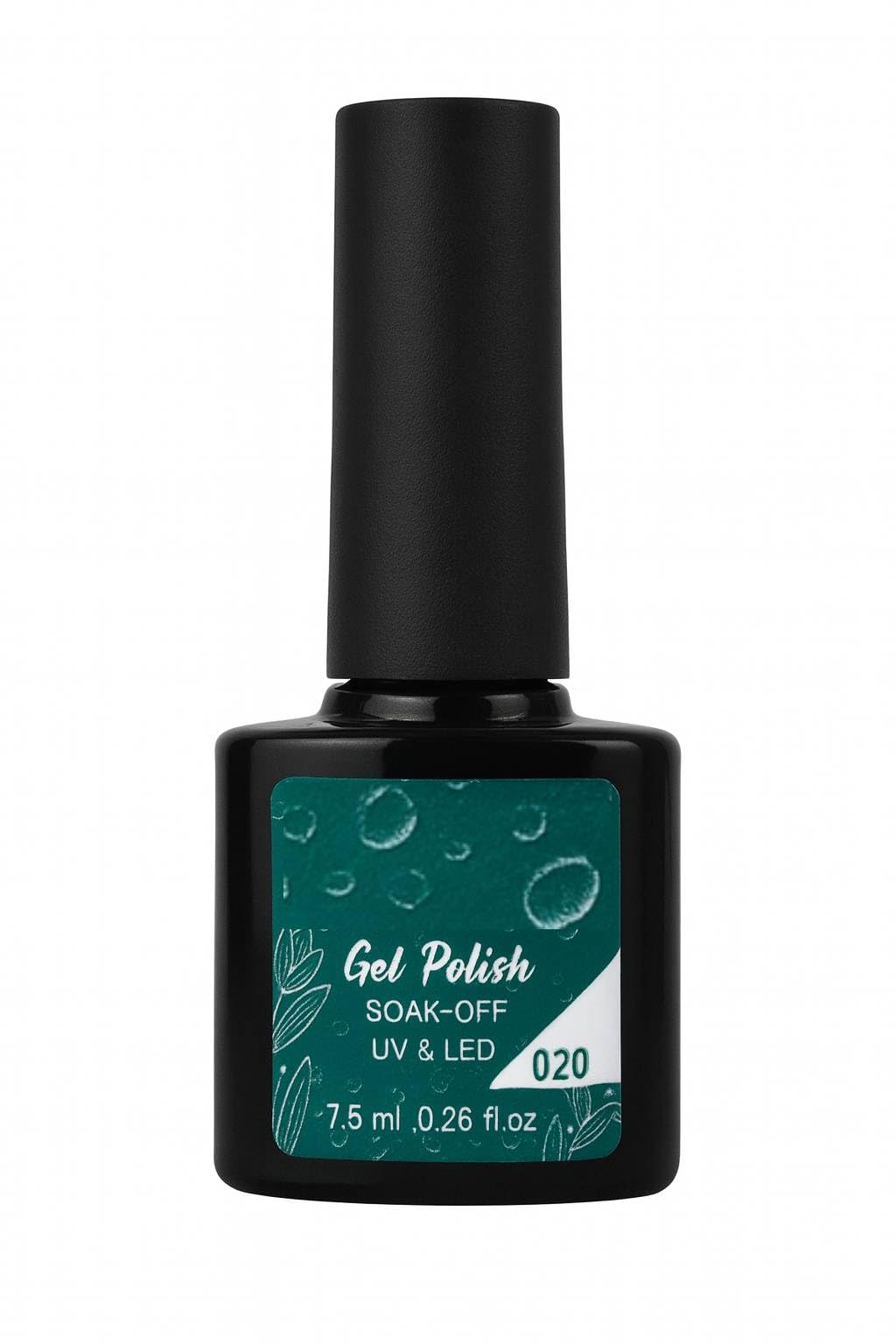 Emerald Green Gel Nail Polish 7.5ml – Deep Green Winter Shade – Smooth Coverage, Glossy Finish, Soak Off Formula – UV/LED Cured Gel for Nail Art, Manicures, Salon & Home Use