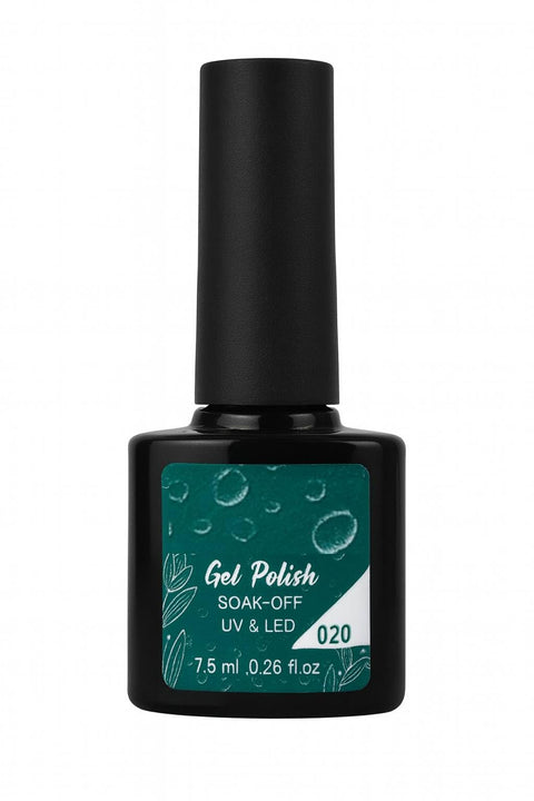 Emerald Green Gel Nail Polish 7.5ml – Deep Green Winter Shade – Smooth Coverage, Glossy Finish, Soak Off Formula – UV/LED Cured Gel for Nail Art, Manicures, Salon & Home Use