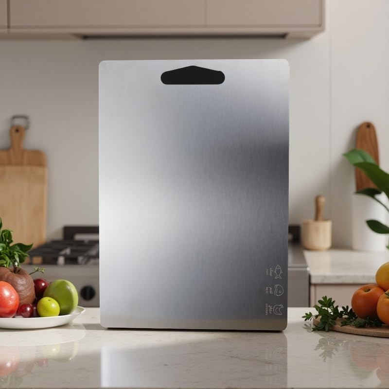 Professional Stainless Steel Cutting Board - Smart and Modern Design