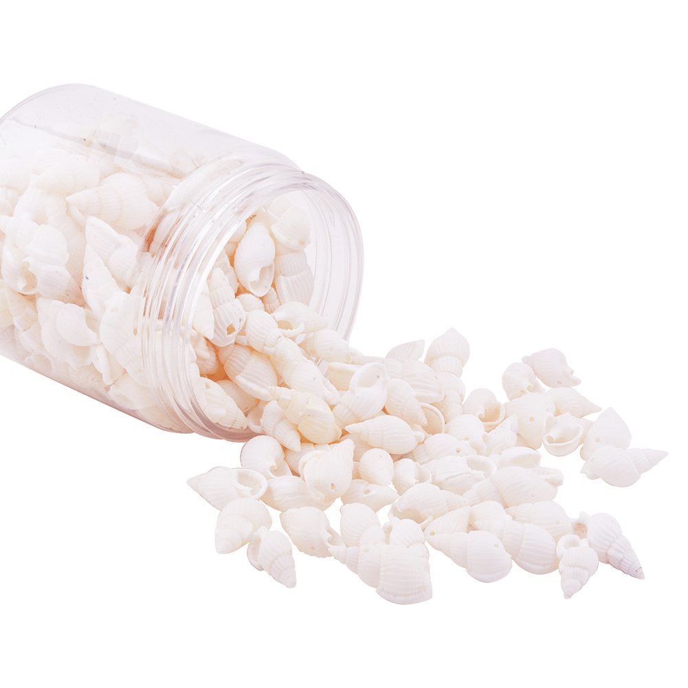 PH PandaHall Women's Elite About Tiny Sea Shell Ocean Beach Spiral Seashells Craft Charms For Candle Making Home Decoration Beach Theme Party Wedding Decor Fish Tank And Vase Fille