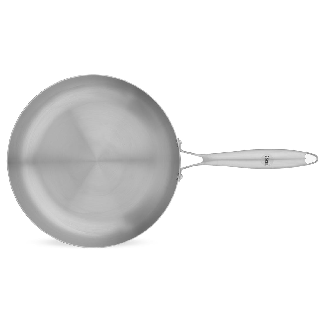 Fry Pan, 28cm, Modern, Stainless steel 18/10 with Stainless steel Handle, Silver