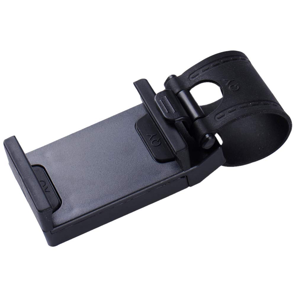 Holder for Mobile proves the steering wheel of the car black color Item No 357-4