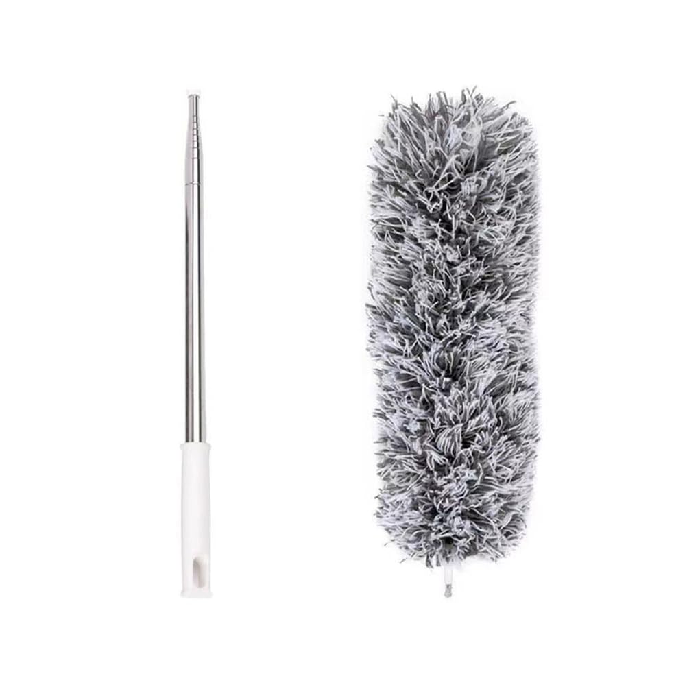 TOPBATHY Microfiber Duster with Extendable Pole Extra Long Cobweb Duster for Cleaning Ceiling Fan, High Ceiling, Cobweb, Blinds, Cars