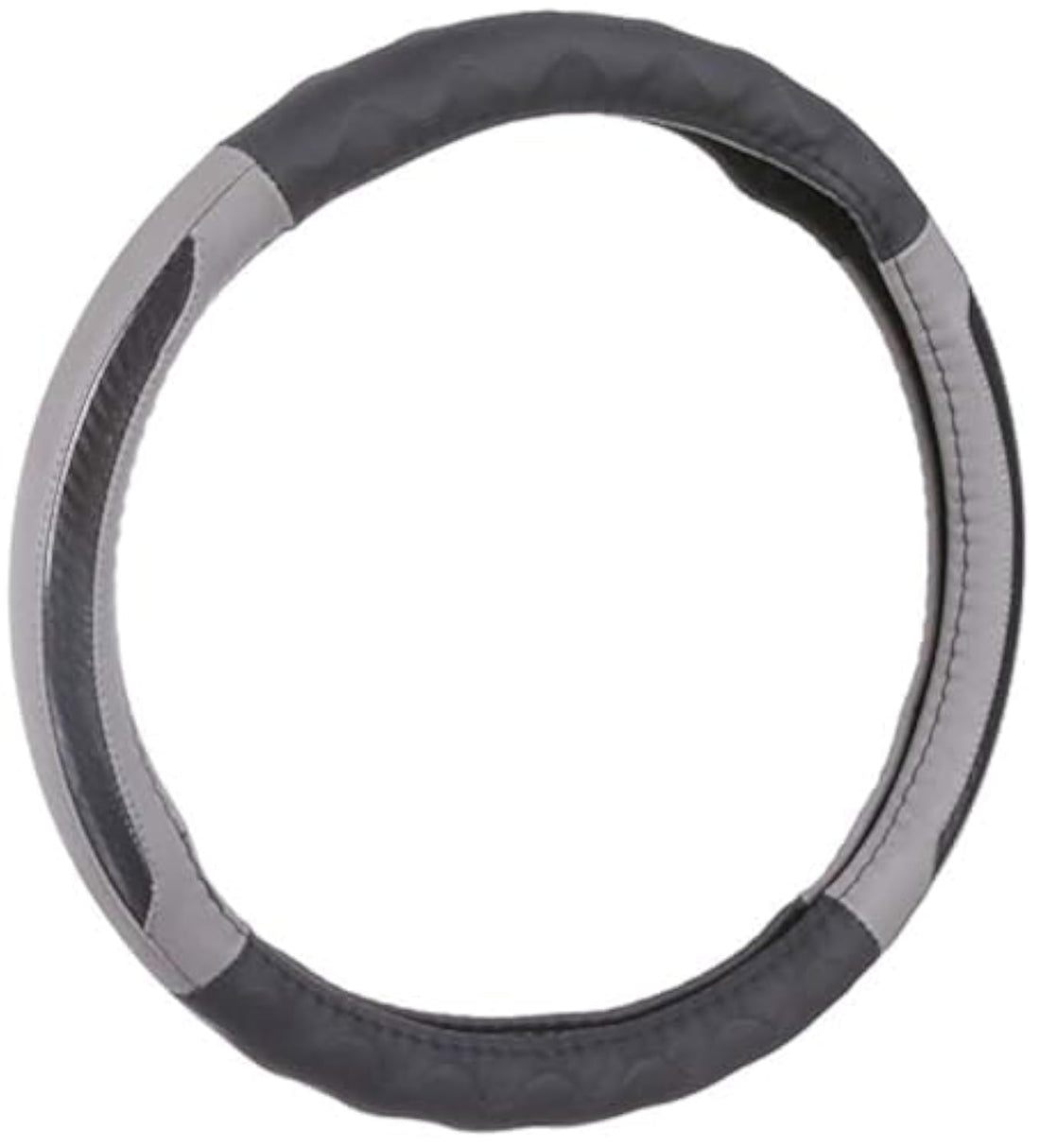 Car Steering Wheel Cover ha swc49 - Grey and Black