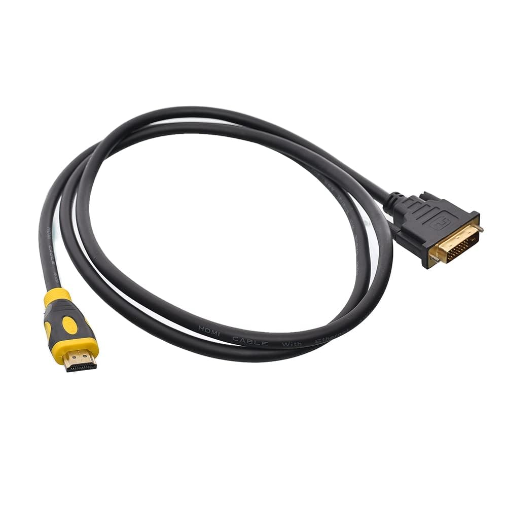 Exon X1054 HDMI to DVI Video Cable Adapter Gold Plated Resolution 1080P /2K/4K for Monitor - Graphics Card 1.5Meters
