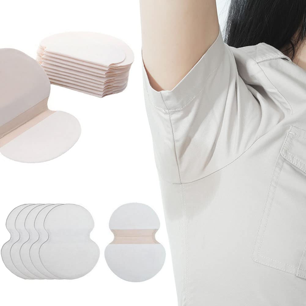 60PCS Underarm Sweat Pads Disposable Underarm Pads Armpit Sweat Pads Comfortable Non Visible Armpit Dress Shields for Sweating Women and Men