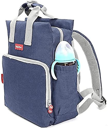 Fisher Price Diaper Bag Interior Divided For Baby Supplies Blue