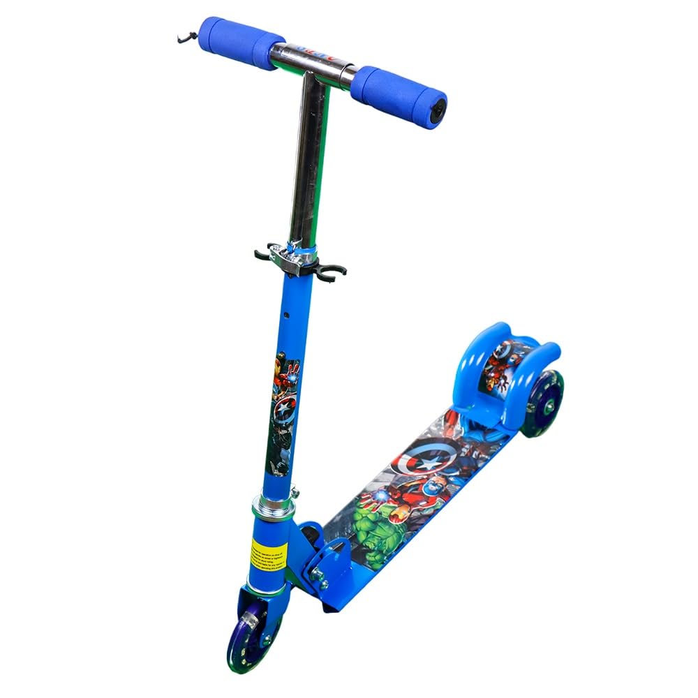 Dream Land Foldable Metal 3B Wheels Blue Scooter - 509