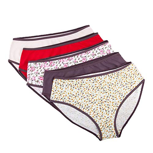 Milk underwear - Pack of 5 Panties - 3 plain and 2 printed Pantie