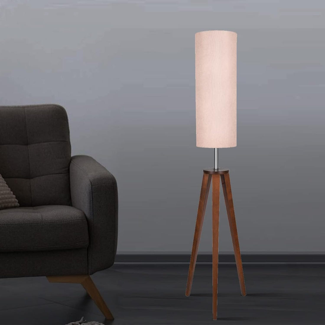 Wood Floor Lamp