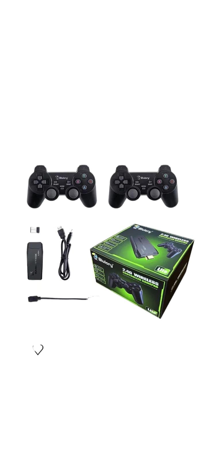Blulory 4K Smart Video Game TV Stick,Video Game Consoles,10,000 Games 32/64GB Retro Classic Gamin 2.4G Wireless Gamepads Controller (64G,10000+ Games)