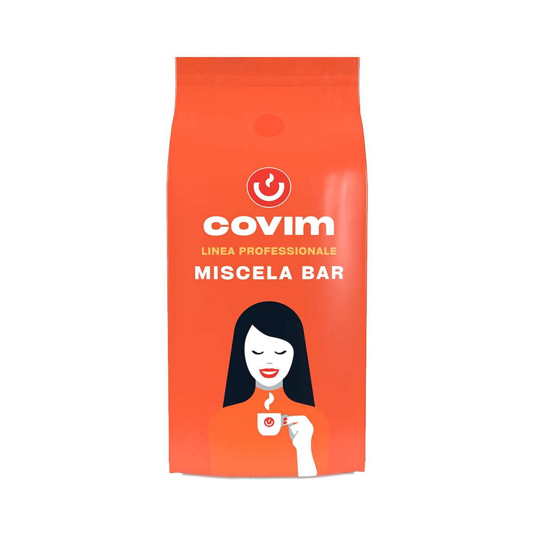 Covim Caffè - Coffee Beans Blend Bar, Pack of 1 kg, Intensity 8, Aromatic Espresso with Hints of Toasted Bread and Red Fruits, Creamy with Persistent Taste, Arabica Blend and Robusta