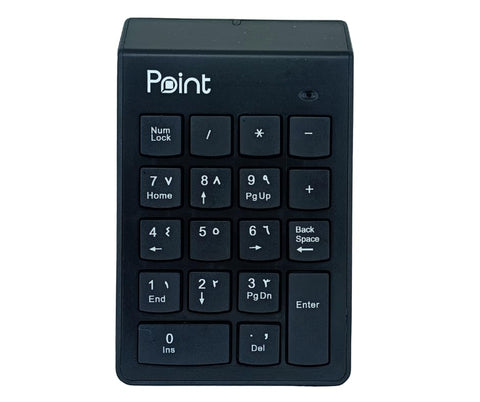 Mini Wireless Numeric Keypad 2.4GHz, 18 Keys Portable Number Pad with USB Receiver, Compact Slim Design for Laptop, PC, Windows, Mac & Android