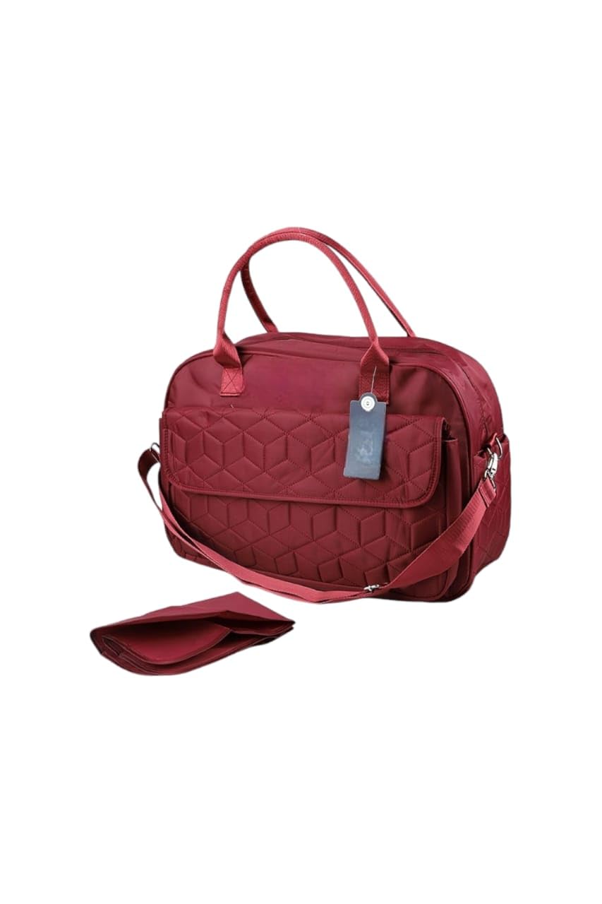 حقيبة حفاظات الاطفال ستان للرحلات كوالتي عالي جدآ (Dark red)