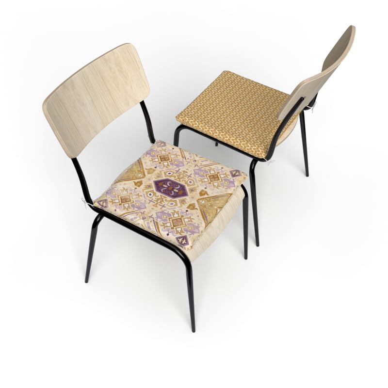 ART MOOD HOME Boho 1 Seat Pad (Set Of 2) Multicolor 40W*40L CM
