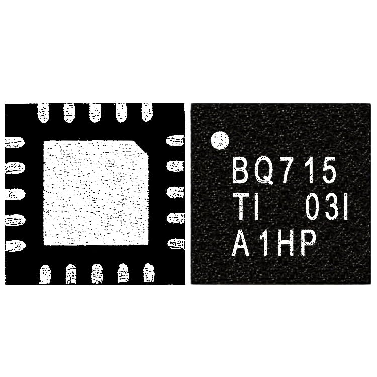 BQ715 BQ 715 BQ24715 BQ 24715 Chipset Integrated Circuit IC - 2-3 Cell NVDC-1 Battery Charger Controller QFN Chipset