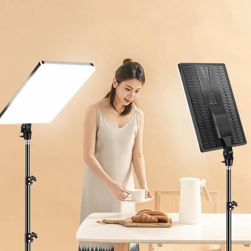 Photography & Video Photography with 160W Bi-Color LED Display for Single Spotlight Total 340W L2 Floodlight for Photography, Live Streaming, Photo Studio (Pack of 2)
