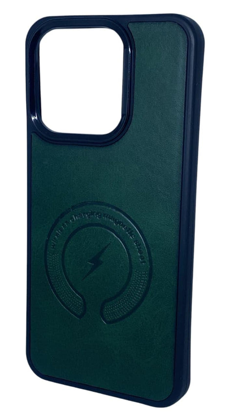 3mara store Compatible with REALME 15T Plain Youth New Style Premium Quality Shockproof Leather Case Cover (Green)