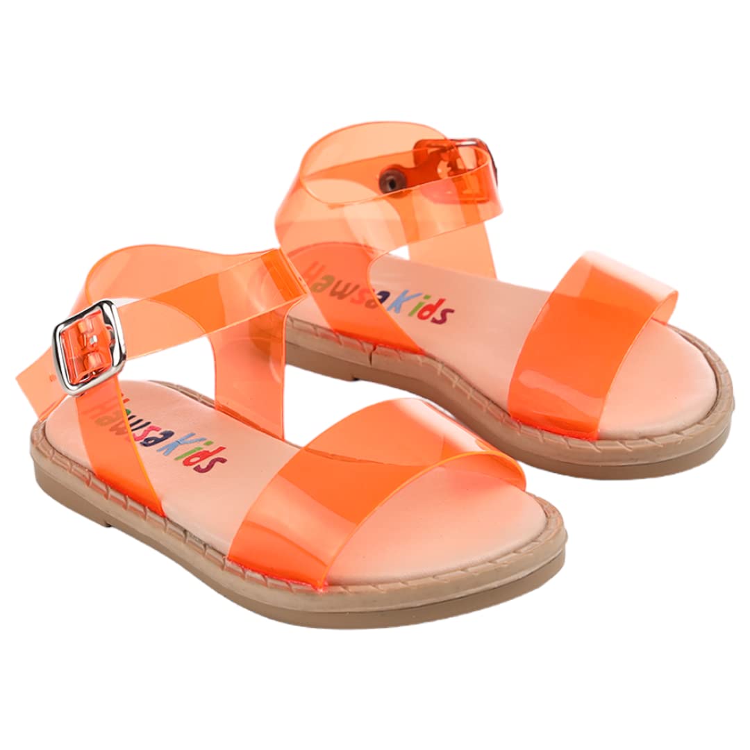 Hawsa Kids Polyster Sandal For Girls-Green-19